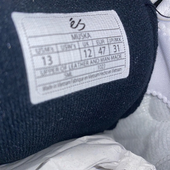 Es Chad Muska Limited Re-Issue White Skate Shoes NIB - Picture 9 of 11